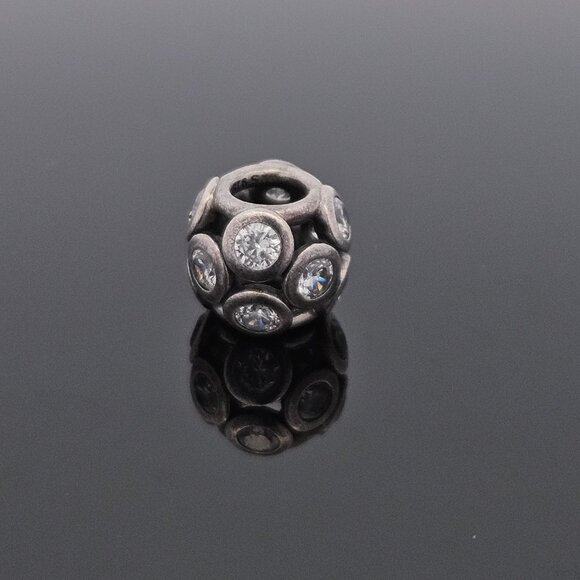 Pandora 925 Sterling Silver Clear Whimsical Lights Crystal Bead Charm - Picture 3 of 7